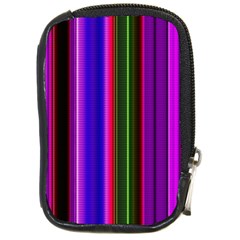 Fun Striped Background Design Pattern Compact Camera Cases by Simbadda