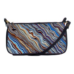 Fractal Waves Background Wallpaper Pattern Shoulder Clutch Bags by Simbadda