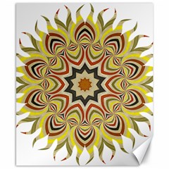 Abstract Geometric Seamless Ol Ckaleidoscope Pattern Canvas 8  X 10  by Simbadda
