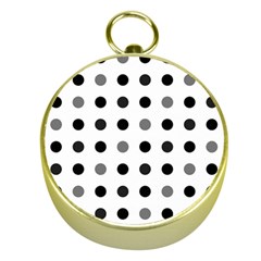Polka Dots  Gold Compasses by Valentinaart