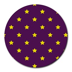 Stars Pattern Round Mousepads by Valentinaart