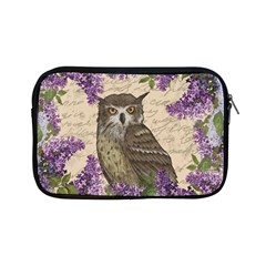 Vintage Owl And Lilac Apple Ipad Mini Zipper Cases by Valentinaart
