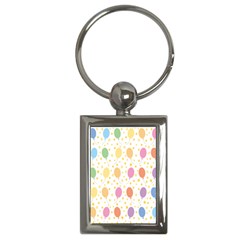 Balloon Star Rainbow Key Chains (rectangle)  by Mariart