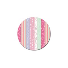 Heart Love Valentine Polka Dot Pink Blue Grey Purple Red Golf Ball Marker (10 Pack) by Mariart