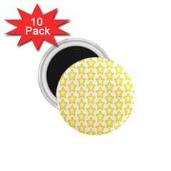 Yellow Orange Star Space Light 1 75  Magnets (10 Pack) 