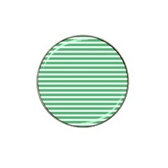 Horizontal Stripes Green Hat Clip Ball Marker (10 Pack) by Mariart