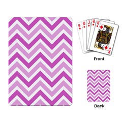 Zig Zags Pattern Playing Card by Valentinaart