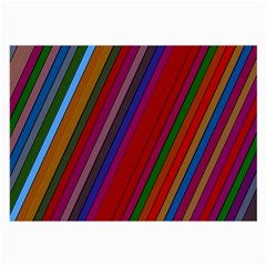 Color Stripes Pattern Large Glasses Cloth (2-side) by Simbadda