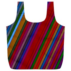 Color Stripes Pattern Full Print Recycle Bags (l)  by Simbadda