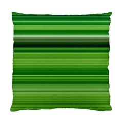 Horizontal Stripes Line Green Standard Cushion Case (two Sides)