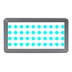 Polka Dot Blue White Memory Card Reader (mini)