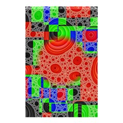 Background With Fractal Digital Cubist Drawing Shower Curtain 48  X 72  (small)  by Simbadda