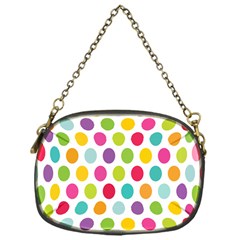 Polka Dot Yellow Green Blue Pink Purple Red Rainbow Color Chain Purses (one Side) 