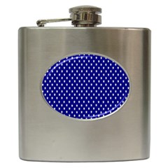 Rainbow Polka Dot Borders Colorful Resolution Wallpaper Blue Star Hip Flask (6 Oz) by Mariart