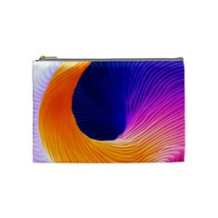 Wave Waves Chefron Color Blue Pink Orange White Red Purple Cosmetic Bag (medium) 