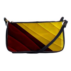 3d Glass Frame With Red Gold Fractal Background Shoulder Clutch Bags