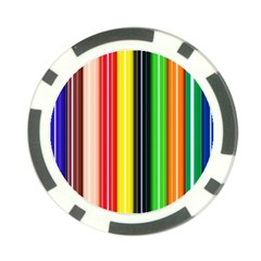 Stripes Colorful Striped Background Wallpaper Pattern Poker Chip Card Guard (10 Pack) by Simbadda