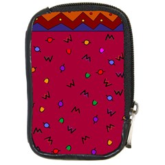 Red Abstract A Colorful Modern Illustration Compact Camera Cases by Simbadda