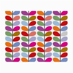 Colorful Bright Leaf Pattern Background Small Glasses Cloth by Simbadda