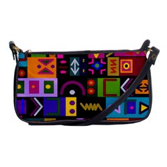 Abstract A Colorful Modern Illustration Shoulder Clutch Bags by Simbadda