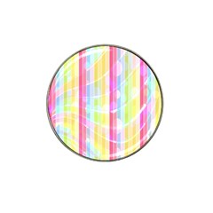 Colorful Abstract Stripes Circles And Waves Wallpaper Background Hat Clip Ball Marker (4 Pack) by Simbadda