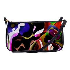 Colourful Abstract Background Design Shoulder Clutch Bags