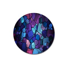 Cubes Vector Art Background Magnet 3  (round) by Simbadda
