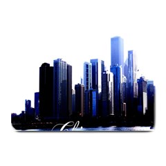 Abstract Of Downtown Chicago Effects Plate Mats by Simbadda