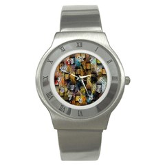 Fabric Weave Stainless Steel Watch by Simbadda