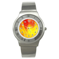 Realm Of Dreams Light Effect Abstract Background Stainless Steel Watch by Simbadda