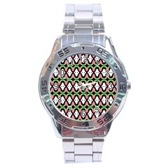 Abstract Pinocchio Journey Nose Booger Pattern Stainless Steel Analogue Watch by Simbadda