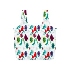Lindas Flores Colorful Flower Pattern Full Print Recycle Bags (s)  by Simbadda