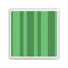 Green Herringbone Pattern Background Wallpaper Memory Card Reader (square)  by Simbadda