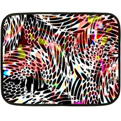 Abstract Composition Digital Processing Double Sided Fleece Blanket (mini)  by Simbadda