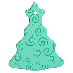 Pattern Christmas Tree Ornament (two Sides)