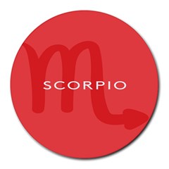 Zodiac Scorpio Round Mousepads