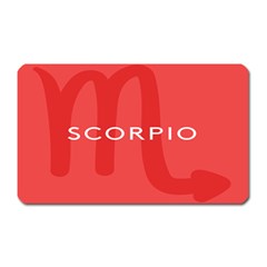 Zodiac Scorpio Magnet (rectangular) by Mariart
