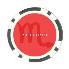 Zodiac Scorpio Poker Chip Card Guard
