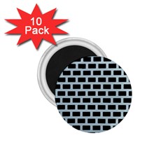 Bricks Black Blue Line 1 75  Magnets (10 Pack) 