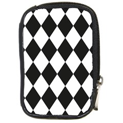 Broken Chevron Wave Black White Compact Camera Cases by Mariart