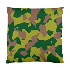Camouflage Green Yellow Brown Standard Cushion Case (two Sides)