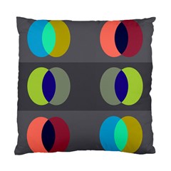 Circles Line Color Rainbow Green Orange Red Blue Standard Cushion Case (one Side) by Mariart