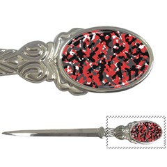 Bloodshot Camo Red Urban Initial Camouflage Letter Openers by Mariart