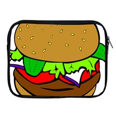 Fast Food Lunch Dinner Hamburger Cheese Vegetables Bread Apple Ipad 2/3/4 Zipper Cases