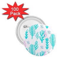 Forest Drop Blue Pink Polka Circle 1 75  Buttons (100 Pack)  by Mariart
