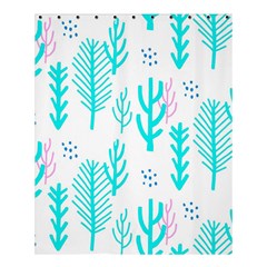 Forest Drop Blue Pink Polka Circle Shower Curtain 60  X 72  (medium)  by Mariart