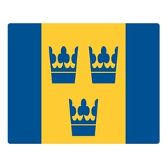 King Queen Crown Blue Yellow Double Sided Flano Blanket (large)  by Mariart