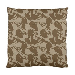 Initial Camouflage Brown Standard Cushion Case (two Sides)