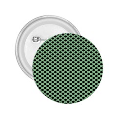 Polka Dot Green Black 2 25  Buttons