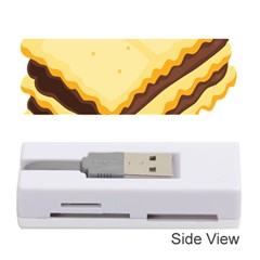 Sandwich Biscuit Chocolate Bread Memory Card Reader (stick)  by Mariart